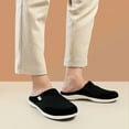 thumbnail image 1 of GeckoMan Men's Arch Support Slipper Loafers Plantar Faciitis Canvas House Slipper for Men Indoor Outdoor, Slip On Clog Slides Shoes with Anti-Skid Rubber Sole, 1 of 9