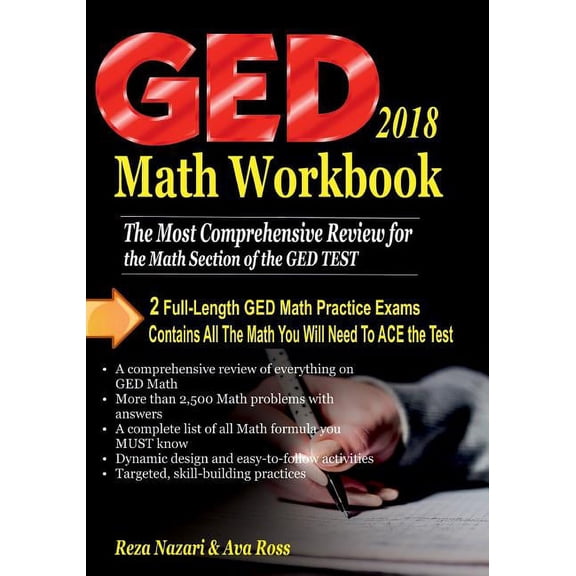 GED Math Workbook 2018: The Most Comprehensive Review for the Math Section of the GED TEST, (Paperback)