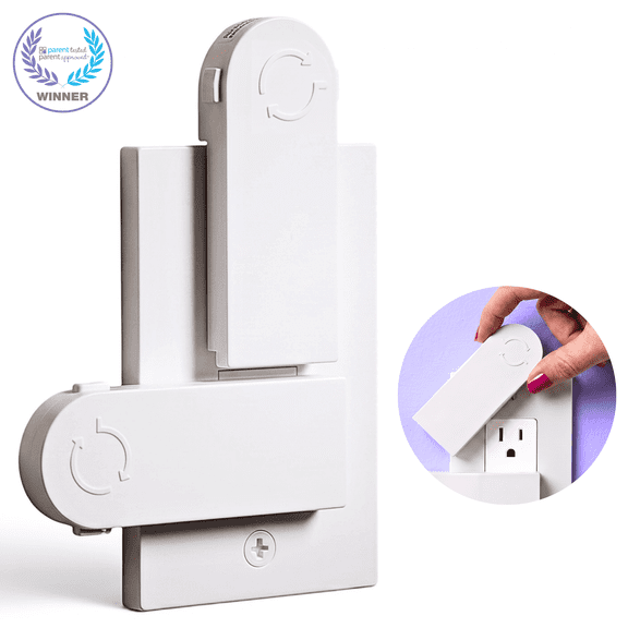 Geddy's Mom Self-Closing Outlet Cover Plate, 2-Screw (Decora) Outlet Style, Baby Safety, 1-Pack
