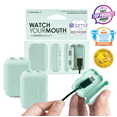 thumbnail image 1 of Geddy's Mom USB Charger Safety Covers, Dusty Aqua, 3 Pack, 1 of 7