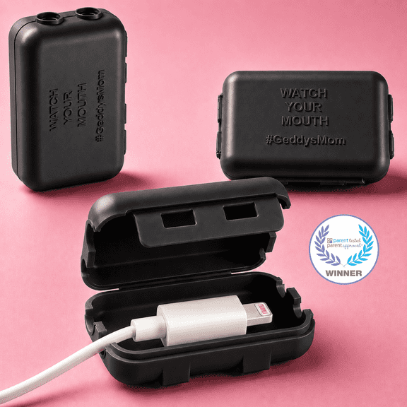 Geddy's Mom Baby Proofing USB Charger Safety Covers, Black, 3 Pack