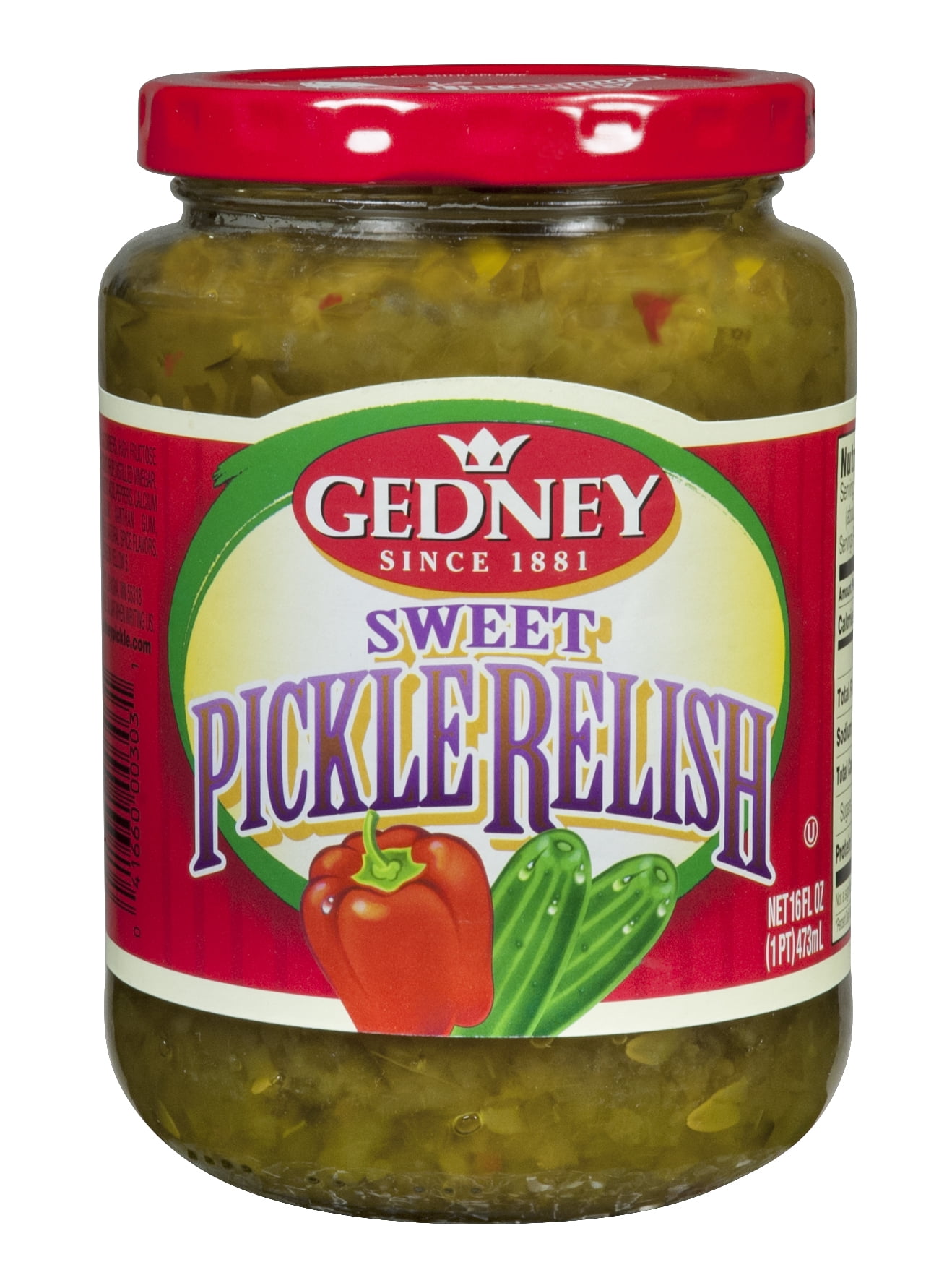 Gedney Sweet Pickle Relish, 16 fl oz