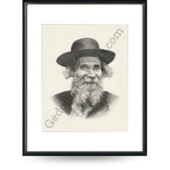 Gedolim Portraits 11 x 14 In. Wall Art - Rav Aharon Leib Shteinman