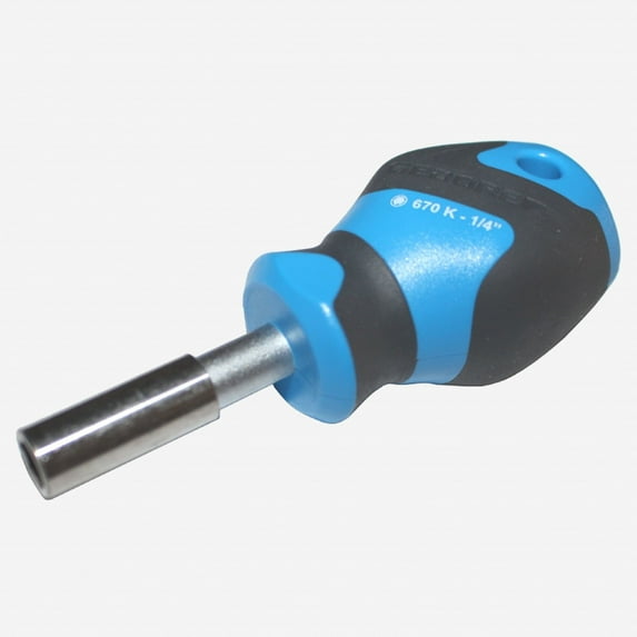 Gedore 670 K Bit screwdriver 1/4", short pattern 80 mm