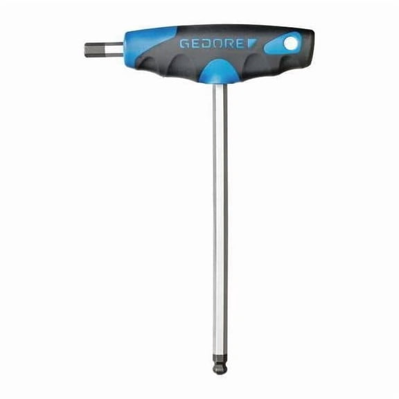 Metric Plain Ball Hex Key Hex Key, 2.5 mm Tip Size, 5 63/64 in Long, 3 47/64 in Short