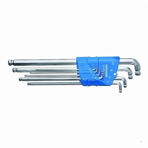 Gedore 8 Piece Metric L-Shape Hex Key Set, H 42 DKEL-88 H 42 DKEL-88