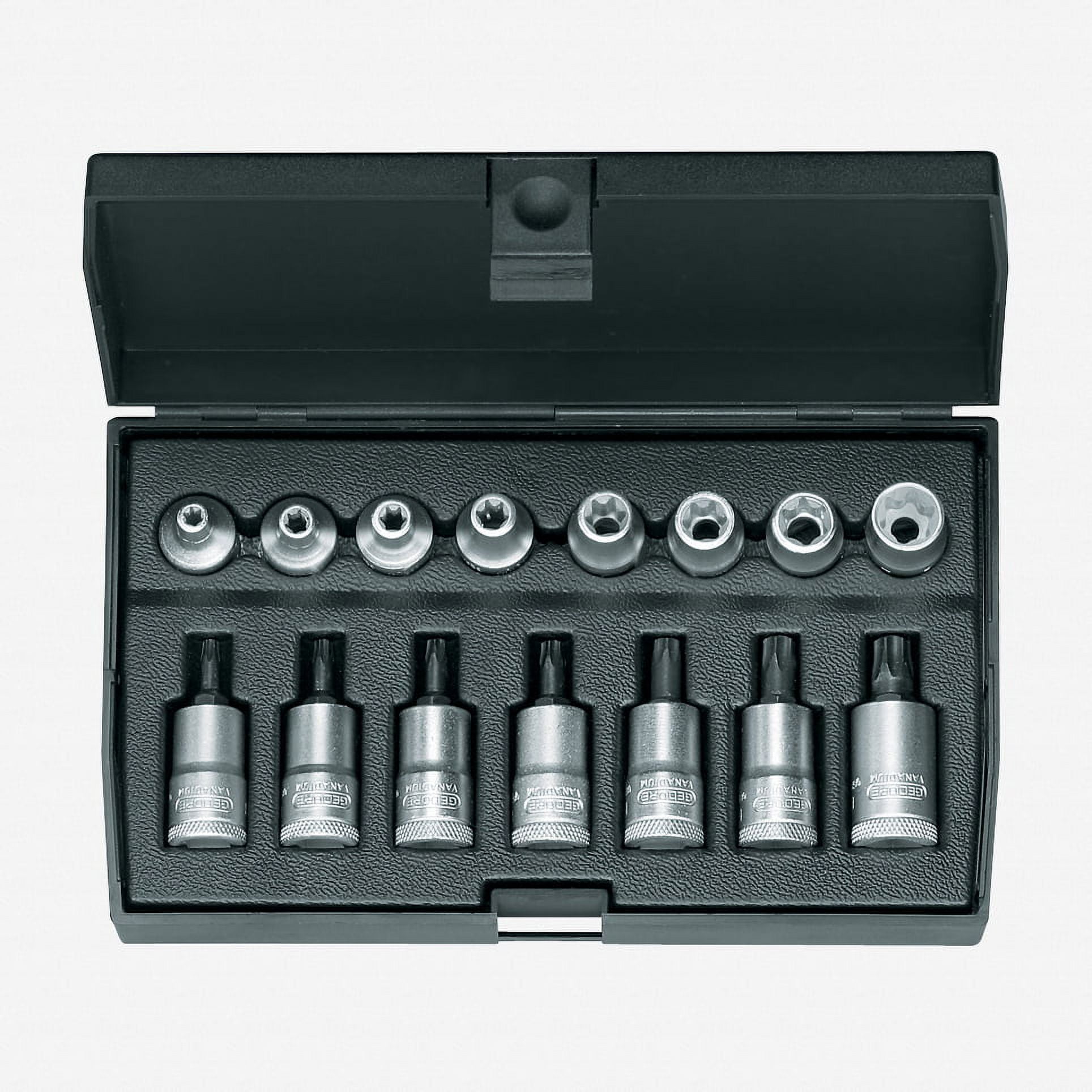 Gedore ITX 30 TX015 Screwdriver bit socket set 3/8" 15 pcs TORX