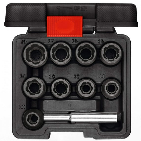 Gedore Red Grooves extractors 1/2 10-19mm 10pcs (Gedore R68003010) (3300034)