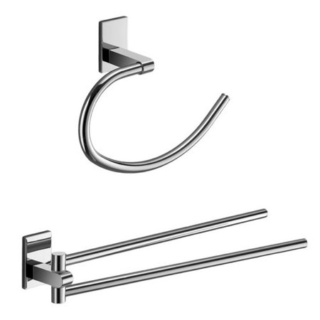 Gedy by Nameeks Maine 2 Piece Bathroom Hardware Set