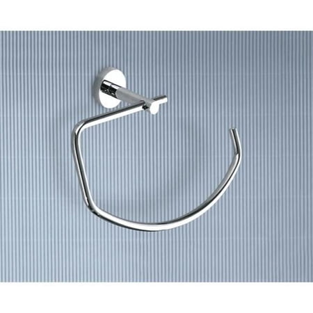 Nameeks 6570 Gedy Naxos Wall Mounted Towel Ring - Chrome