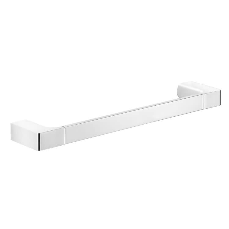 Chrome Square Wall Mounted Towel Bar, 14 Inches