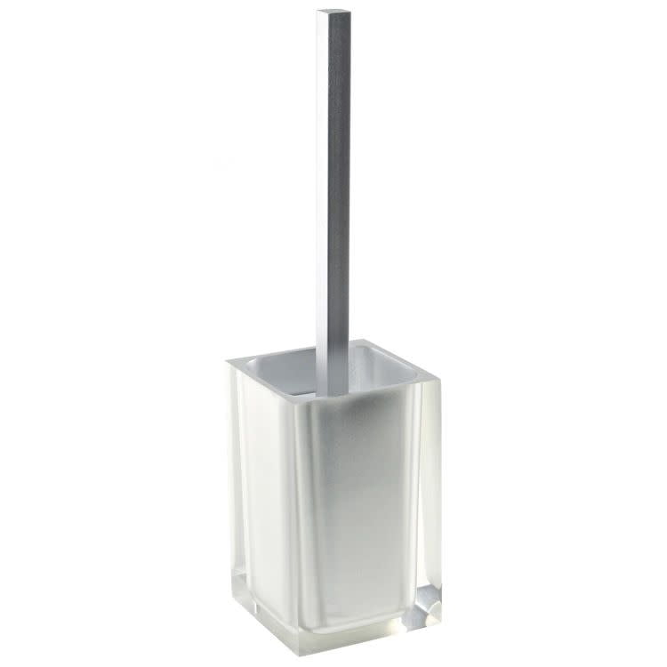 Nameeks Ra33 Gedy Free Standing Toilet Brush Holder - Silver