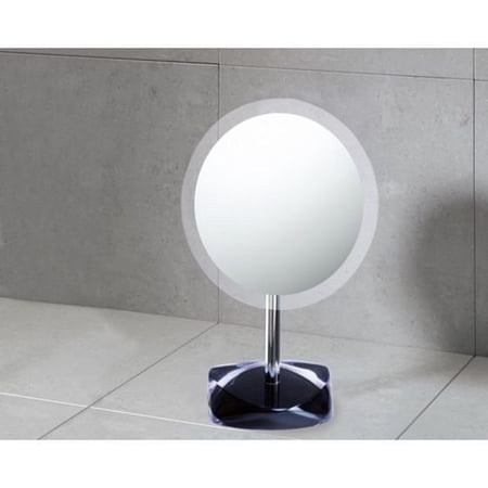 Nameeks Gedy 4607-14 Twist 7-1/4" W X 11-1/2" H Modern Circular Frameless Makeup Mirror -