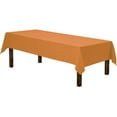 thumbnail image 1 of Gee Di Moda Rectangle Tablecloth - 60 x 126 Inch | Orange Rectangular Table Cloth for 8 Foot Table in Washable Polyester | Great for Buffet Table, Parties, Holiday Dinner, Wedding & Baby Shower, 1 of 8
