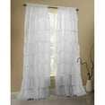 thumbnail image 1 of Gee Di Moda Ruffled Sheer Curtains, White, 60” x 84”, 1 of 1