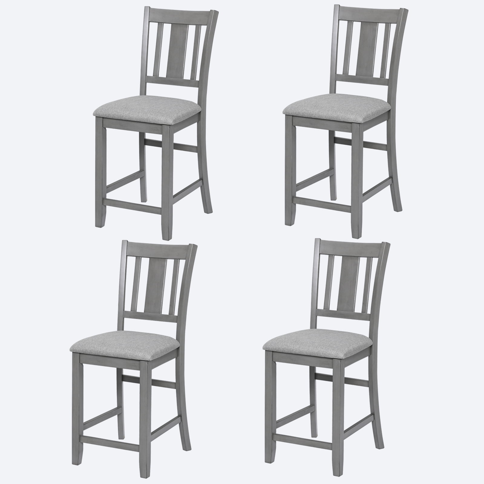 GeeHome Counter Height Chairs set for 4, Kitchen Chair with Padded Seat