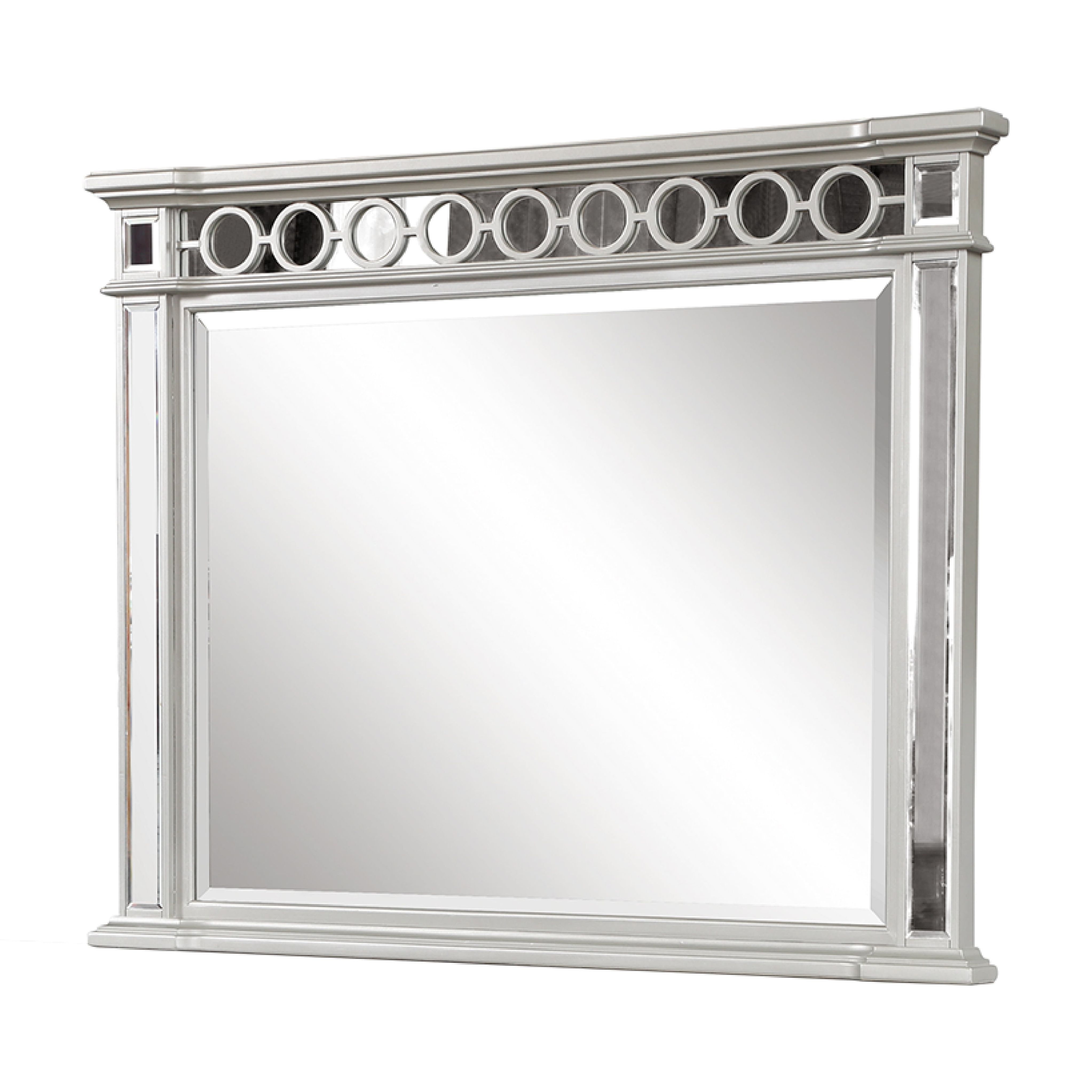 GeeHome Symphony Modern Style Ringed & Mirror Fronted Mirror with made ...
