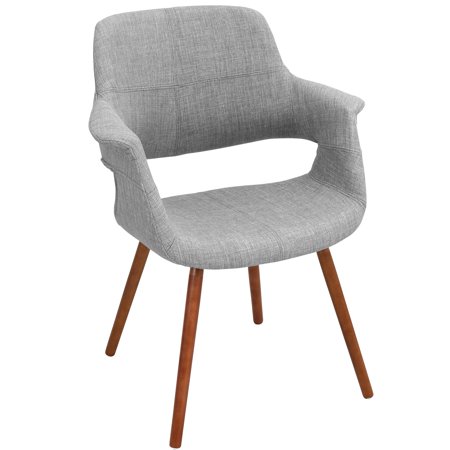 GeeHome Vintage Flair Mid-Century Modern Chair in Light Grey by LumiSource