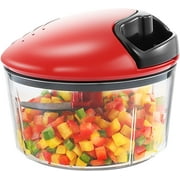 Geedel Manual Food Chopper Vegetable Chopper, Stainless Steel Blade, Fast Chopping and Easy Cleaning, Dishwasher Safe, Mince & Chopper