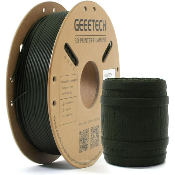 Geeetech 3D Printing PLA Carbon Fiber Filament 1.75mm Dimensional Accuracy  /- 0.03mm 1kg(2.2ib) Matcha Green
