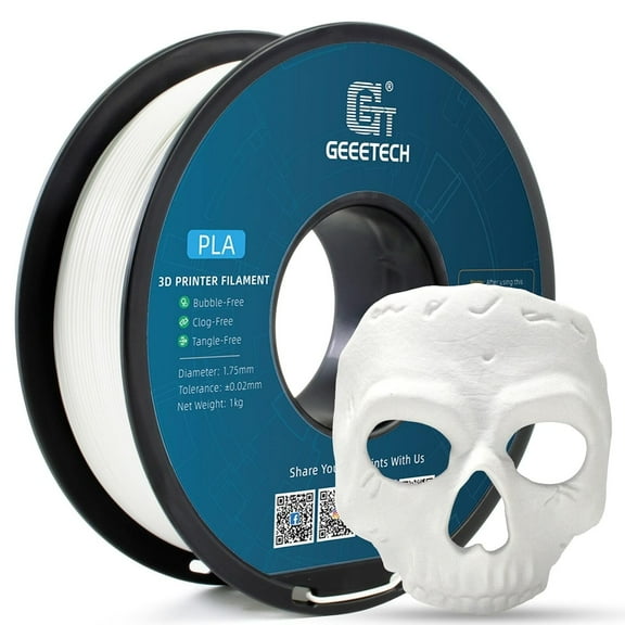 Geeetech 3D Printing PLA Filament 1.75mm 1kg(2.2ib) Dimensional Accuracy +/- 0.03mm Warm White