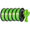 thumbnail image 1 of Geeetech 5pcs Silk Green 3D Printer PLA Filament 5KG（11ibs） Toughness Enhanced Filament with 1.75mm Dimensional Accuracy +/-0.03mm, 1080 Feet per Roll, Vacuum Packaging, 1 of 8