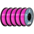 thumbnail image 1 of Geeetech 5pcs pink PETG Filament 1.75mm, Upgrade Stronger Toughness Printing Consumables, 5 kg (11 lbs) Spool Fit Most FDM 3D Printer, 1 of 8