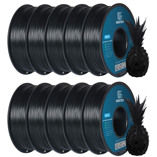 Geeetech ABS 3D Printer Filament 1.75mm ABS Filament 10KG Spool Black