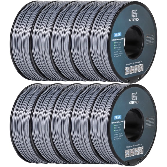 Geeetech ABS 3D Printer Filament 1.75mm ABS Filament 10KG Spool Silver