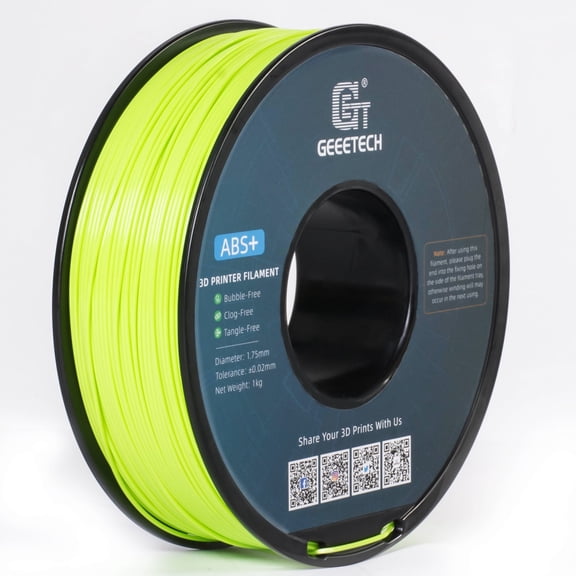 Geeetech neatly wound green apple ABS filament 1.75mm gray 3D printer filament 1kg (2.2lbs), dimensional accuracy +/- 0.03 mm, suitable for most FDM 3D printers
