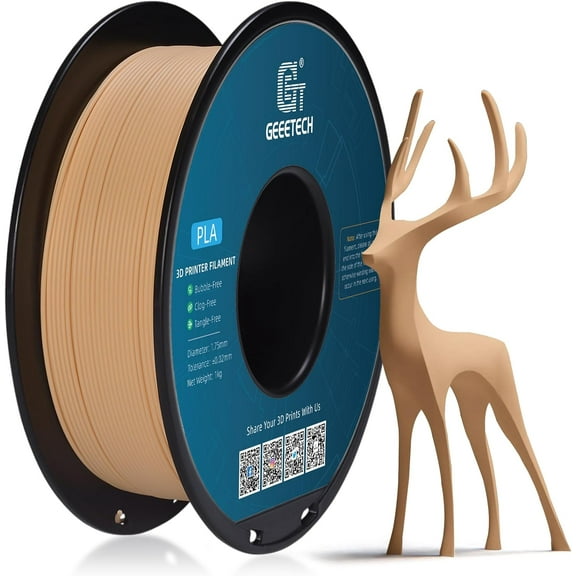Geeetech skin color Matte PLA Filament Matte 1KG, 1.75mm 3D Printer Filament Dimensional Accuracy /- 0.01mm, 1kg Carboard Spool (2.2lbs) for Most FDM 3D Printers