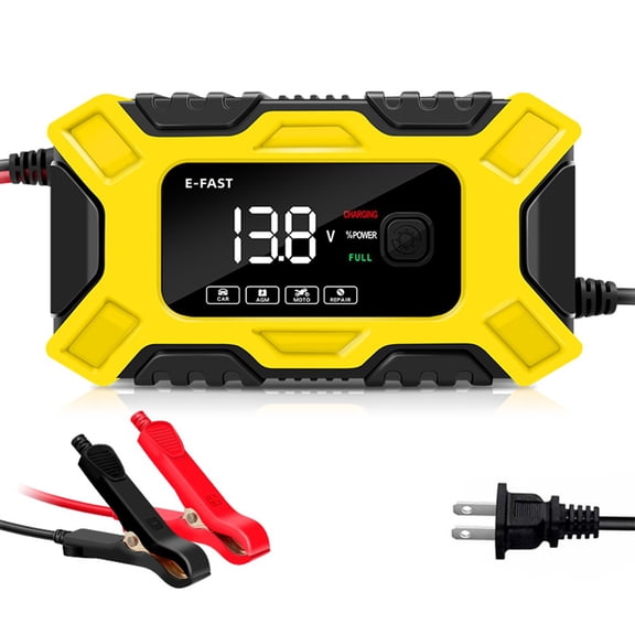 Geege 12V 24V Smart Automatic Car Battery Charger Jump Starter Pulse Repair 8A AGM/GEL