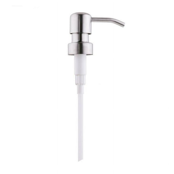 Geege 2Pcs Stainless Steel Replacement Lotion Pump Parts,4.4inch Metal Soap Dispensers for 28/400 Thread Standard,Silver