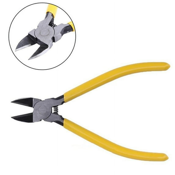 Geege Diagonal Cutting Plier,6inch Diagonal Side Flush Cable Cutter Cutting Copper Wire Shears Pliers