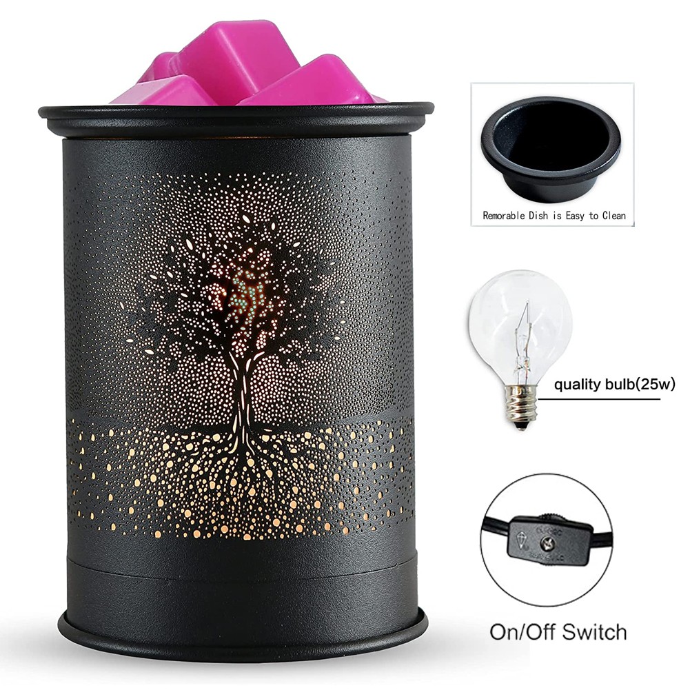 Geege Metal Wax Warmer Candle Wax Burner, Electric Wax Melt Warmer