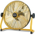 Geek Aire 12" Portable Battery Operated Fan with Metal Blade, 360