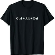 Geek Chic: Command Your Style with the Control Alt Delete Task Manager Tee - Perfect for Tech Enthusiasts and Gamers!