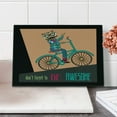 thumbnail image 1 of Geek Cutting Board, Words Dont Forget to Be and Hipster Owl Riding a Bike Pattern, Decorative Tempered Glass Cutting and Serving Board, Small Size, Multicolor, by Ambesonne, 1 of 1