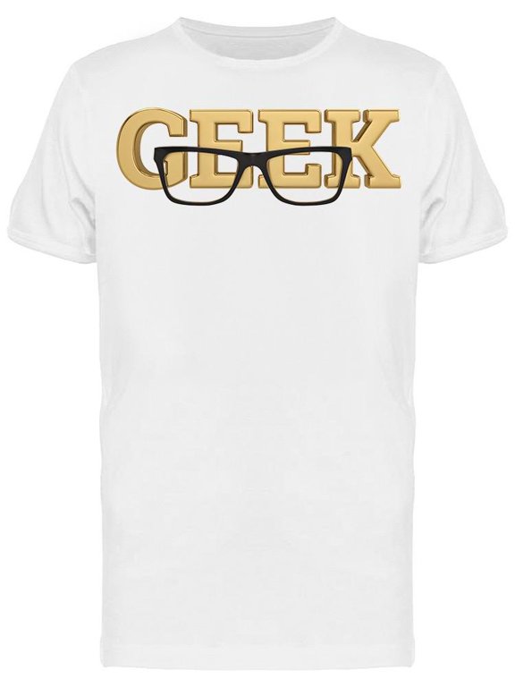 Geek Eye Glasses Nerdy Style T-Shirt Men -Image by Shutterstock, Male 3X-Large