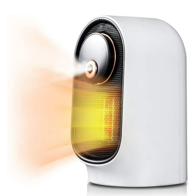 Geek Heat Slim Oscillating Desktop Space Heater with Humidifier, White
