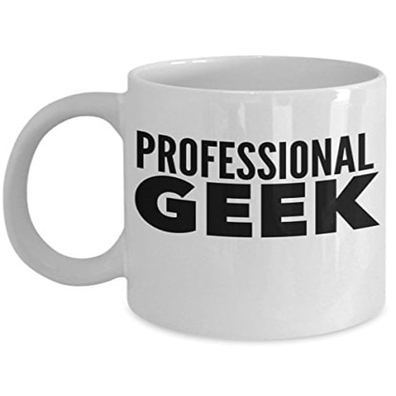 Geek 11 oz Coffee Mug - Gift for Nerd White Ceramic