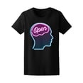 thumbnail image 1 of Geek Open Mind Brain in Sharp Effect T-Shirt Women -Image by Shutterstock, Female Small, 1 of 2