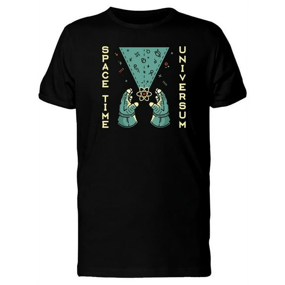 Geek Space Time Universum T-Shirt Men -Image by Shutterstock, Male x-Large