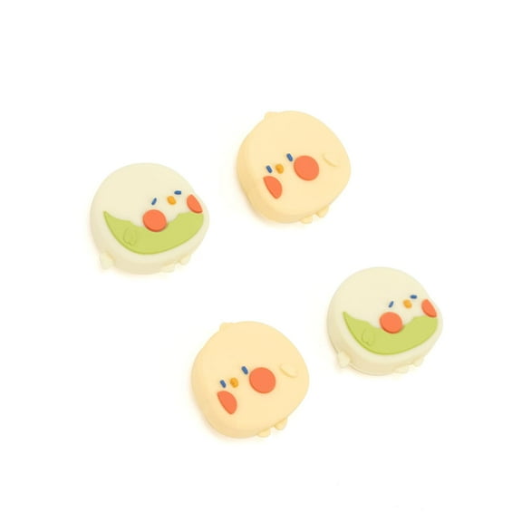 GeekShare 4PCS Nintendo Switch Thumb Grips, Soft Silicone Joystick Caps for Nintendo Switch/OLED/Lite--Fat Chicken