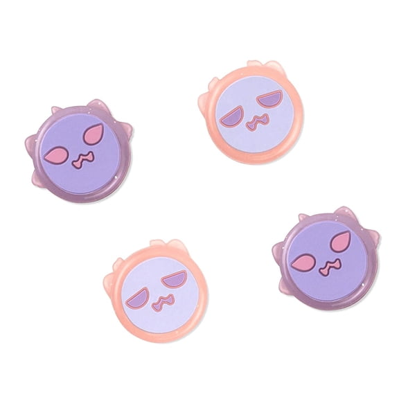 GeekShare 4PCS Switch Thumb Grips, Soft Silicone Joystick Caps for Switch 1/OLED/Lite - Greedy Ghost