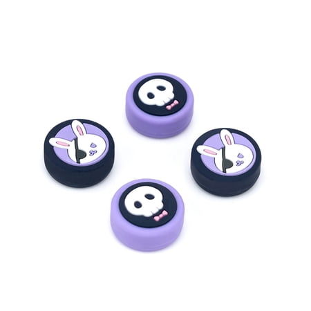 GeekShare Bandage Rabbit Thumb Grip Caps, Soft Silicone Joystick Cover for Switch 1/OLED/Lite,4PCS