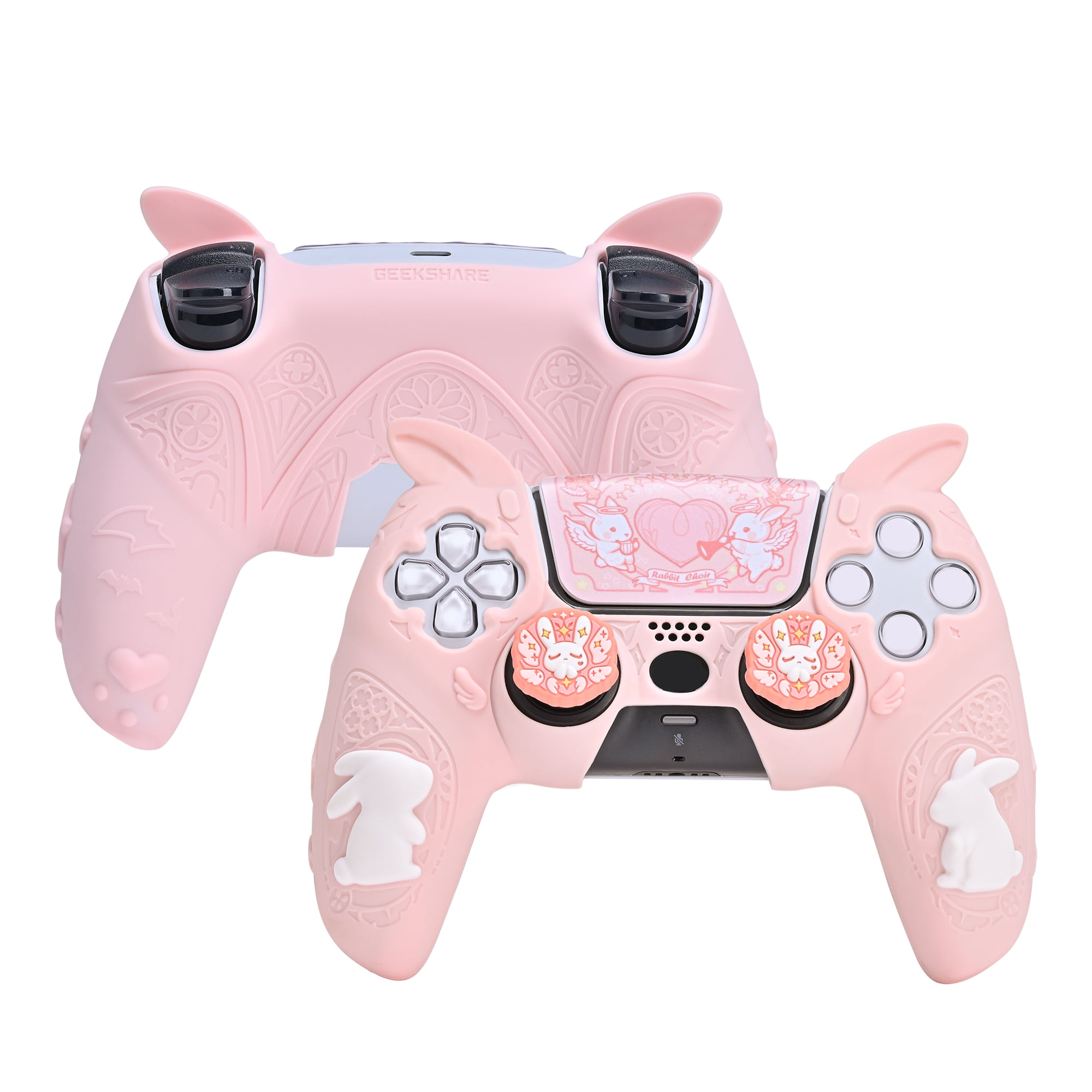 GeekShare Bunny PS5 Controller Skin, Anti-Slip Silicone Cover for ...