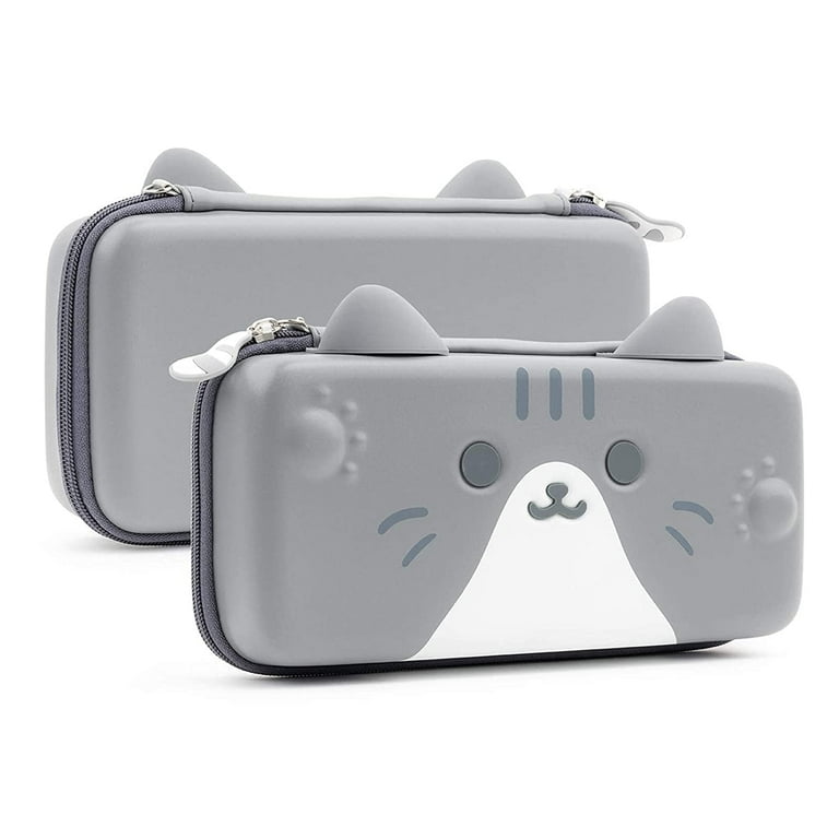 GeekShare Cat Ears Carrying Case for Nintendo Switch/OLED, Hard