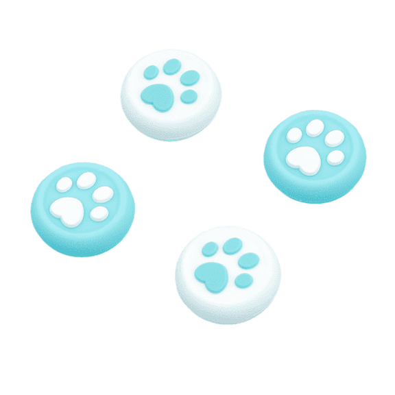 GeekShare Cat Paw Xbox One Thumb Grips, Thumbsticks Cover Set for Xbox X/S Controller Lake Green