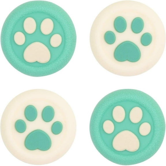 GeekShare Cat Paw Xbox One Thumb Grips, Thumbsticks Cover Set for Xbox X/S Controller Spring Green